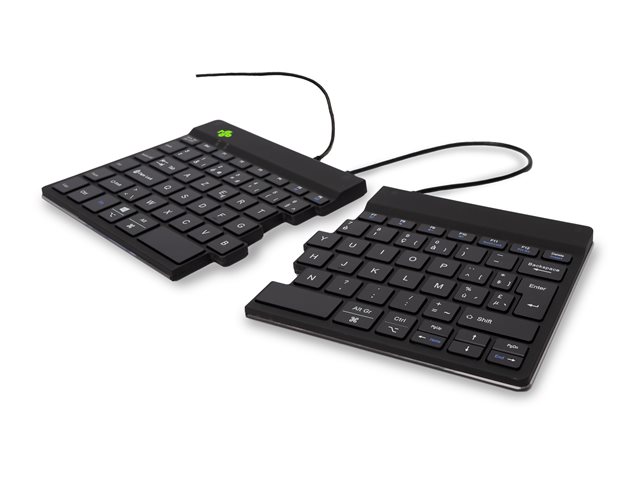 Split Ergonomisch Toetsenbord AZERTY (BE) zwart bedraad