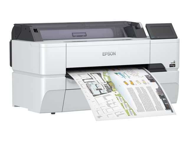 Epson SureColor SC-T3405N - No Stand - 24\" large-format printer - colour - ink-jet - Roll A1 (61.0 cm) - 2400 x 1200 dpi - Gigabit LAN, Wi-Fi(n), USB host, USB 3.0 - cutter