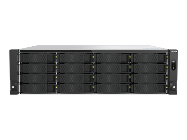 QNAP TS-H1677AXU-RP - NAS server - 16 bays - rack-mountable - SATA 6Gb/s - RAID RAID 0, 1, 5, 6, 10, 50, 60, JBOD - RAM 32 GB - Gigabit Ethernet / 2.5 Gigabit Ethernet / 5 Gigabit Ethernet / 10 Gigabit Ethernet - iSCSI support - 3U