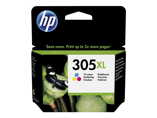 HP 305XL - 5 ml - High Yield - colour (cyan, magenta, yellow) - original - ink cartridge - for Deskjet 23XX, 27XX, 41XX, DeskJet Plus 41XX, ENVY 60XX, 64XX, ENVY Pro 64XX