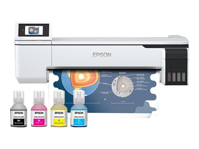 Epson SureColor SC-T3100X - 24\" large-format printer - colour - ink-jet - Roll A1 (61.0 cm) - 2400 x 1200 dpi - Gigabit LAN, Wi-Fi(n), USB 3.0 - cutter