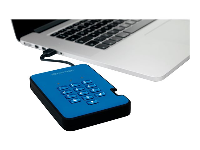 diskAshur2 SSD 256bit 8TB Blue