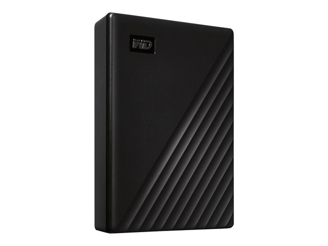 WD My Passport WDBPKJ0050BBK - Hard drive - encrypted - 5 TB - external (portable) - USB 3.2 Gen 1 - 5400 rpm - 256-bit AES - black