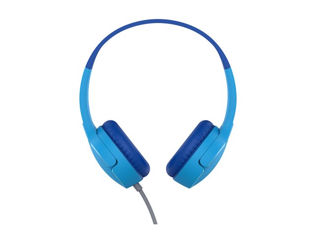 Belkin SoundForm Mini - Headphones with mic - on-ear - wired - 3.5 mm jack - blue