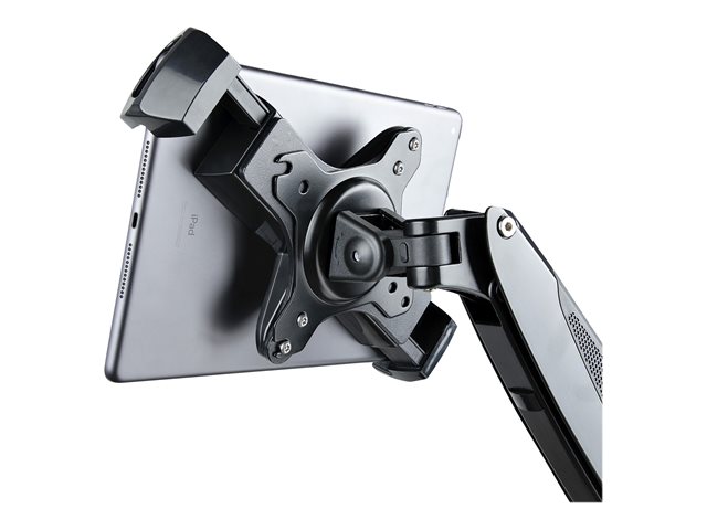 StarTech.com VESA Mount Adapter for Tablets 7.9 to 12.5in - Up to 2kg (4.4lb) - 75x75/100x100 VESA Patterns - Universal Anti-Theft Tablet VESA Mount Clamp - Secure Tablet Mount - Black - Mounting kit (tablet security holder, weighted plate) - for tablet - lockable - steel, plastic - black - screen size: 7.9\" - 12.5\" - arm mountable, stand mountable, VESA bracket mounting - for Apple 11-inch iPad Pro (1st generation, 2nd generation, 3rd generation)