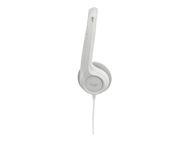 Logitech H390 - Headset - on-ear - wired - USB-A - off-white