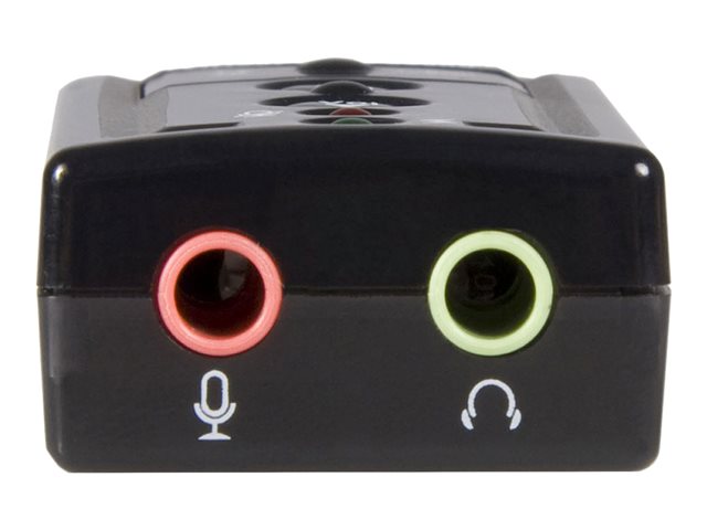 StarTech.com Virtual 7.1 USB Stereo Audio Adapter External Sound Card - Sound card - stereo - USB 2.0 - ICUSBAUDIO7 - Sound card - stereo - USB 2.0 - for P/N: MU15MMS, MU6MMS