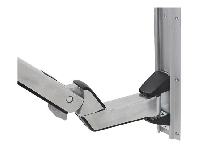 Ergotron StyleView Sit-Stand Combo Extender - Short - mounting component (extender arm, wall track slider, arm cover) - polished aluminium, high-grade plastic - silver