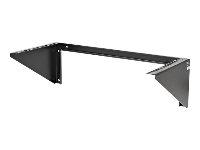 StarTech.com 5U Vertical Wall Mount Rack - 19in Low Profile Open Wall Mounting Bracket - Network/Server Room/Data/AV/IT/Patch Panel/Communication/Computer Equipment - w/ Cage Nuts/Screws - Rack open frame - 2-post - wall mountable - black - 5U - 19\"
