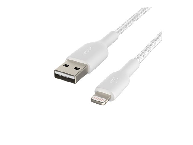 Belkin BoostCharge - Lightning cable - Lightning male to USB male - 2 m - white
