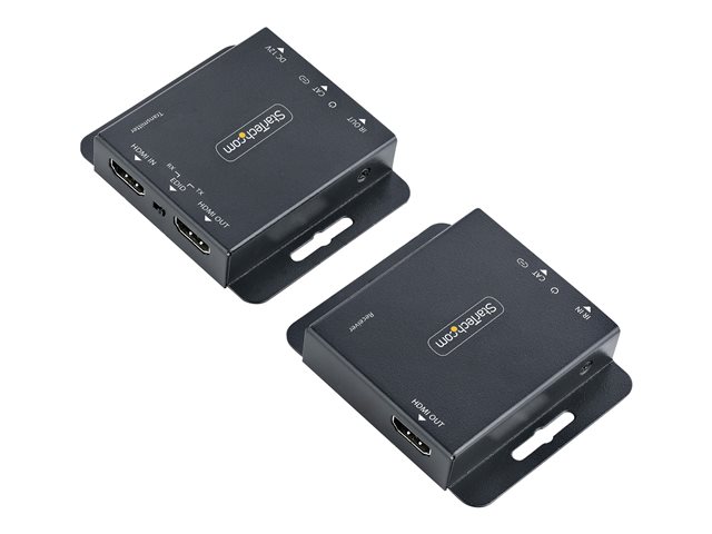 StarTech.com HDMI Extender over CAT6/CAT5, 4K 30Hz/130ft (40m) or 1080p 60Hz/230ft (70m) Video Extender, 4K HDMI over Ethernet Extender, PoC HDMI Transmitter and Receiver Kit, IR Extension - Local Video Output - Video/audio extender - HDMI - over CAT 5/6 - up to 70 m