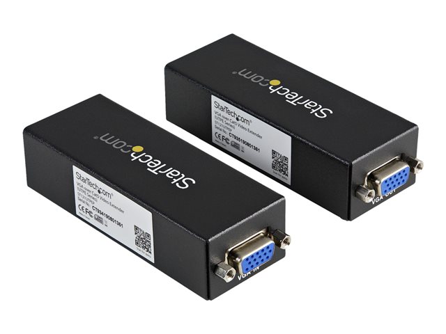 StarTech.com VGA Over CAT5 Extender 250 ft (80m) 1 Local and 1 Remote Unit - VGA Video Over Ethernet Extender Kit (ST121UTPEP) - Video extender - over CAT 5 - up to 80 m - for P/N: SVA12M2NEUA, SVA12M5NA