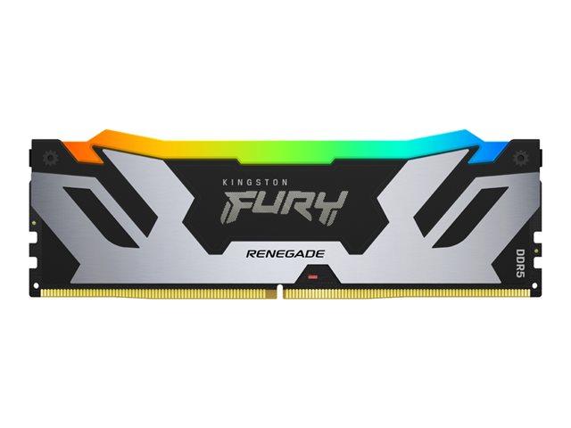 Kingston FURY Renegade RGB - DDR5 - kit - 96 GB: 2 x 48 GB - DIMM 288-pin - 6000 MHz / PC5-48000 - CL32 - 1.35 V - unbuffered - non-ECC - black, silver