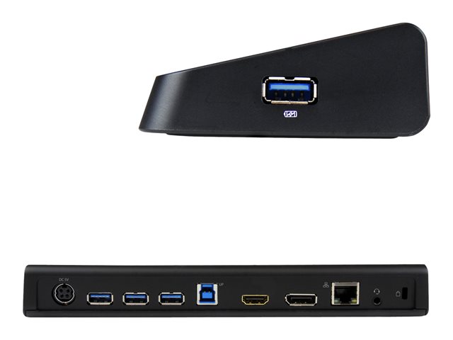 StarTech.com USB 3.0 Docking Station Dual Monitor with HDMI & 4K DisplayPort, 4x USB-A, Gigabit Ethernet, USB Type A Universal Laptop Dock with USB 3.1 Gen 1 Hub (5 Gbps) and Charging - Mac, Windows, Chrome (USB3DOCKHDPC) - Docking station - USB - HDMI, DP - 1GbE - for P/N: ARMBARDUO, ARMDUAL, ARMDUAL30, ARMSLIMDUO