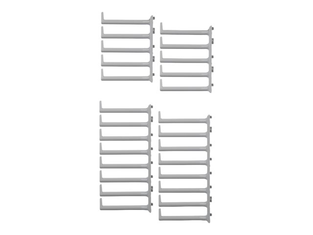 Panduit FlexFusion - Rack cable management finger - white - 48U