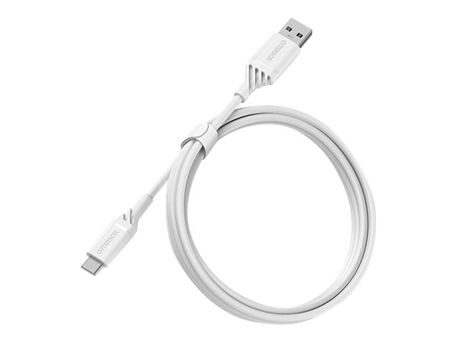 OtterBox Standard - USB cable - USB-C (M) to USB (M) - USB 2.0 - 3 A - 1 m - cloud dream white