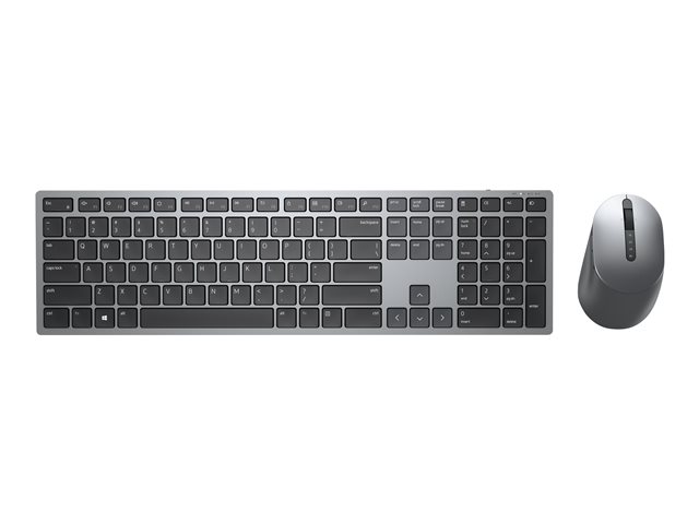 Dell Premier Multi-Device KM7321W - Keyboard and mouse set - wireless - 2.4 GHz, Bluetooth 5.0 - QWERTZ - Swiss - titan grey - for Vostro 3400, 5415, 5515, 5625