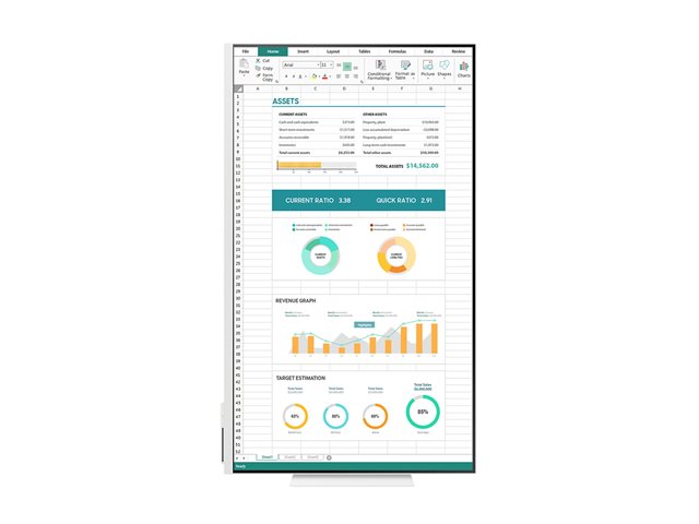 Samsung S32DM801UU - M80D Series - LED monitor - Smart - 32\" - 3840 x 2160 4K @ 60 Hz - VA - 400 cd/m² - 3000:1 - HDR10, HDR10+ - 4 ms - HDMI, USB-C - speakers - warm white