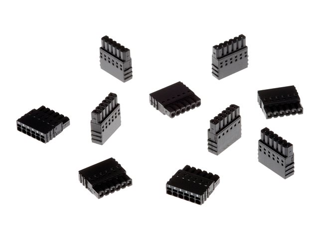 AXIS TU6009 - Data connector - 6 pin terminal block (F) to 6 pin terminal block (M) - 2.5 mm pitch (pack of 10) - for AXIS F9111 Main Unit