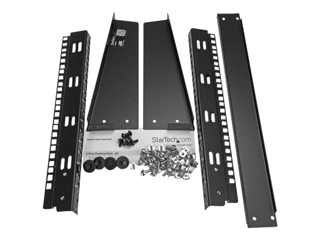 StarTech.com 8U Open Frame Network Rack - 19\" 2 Post Free Standing Desktop Rack for Computer, AV, Media, IT, Data & Server Room Equipment (RK8OD) - Rack open frame - 2-post - 8U