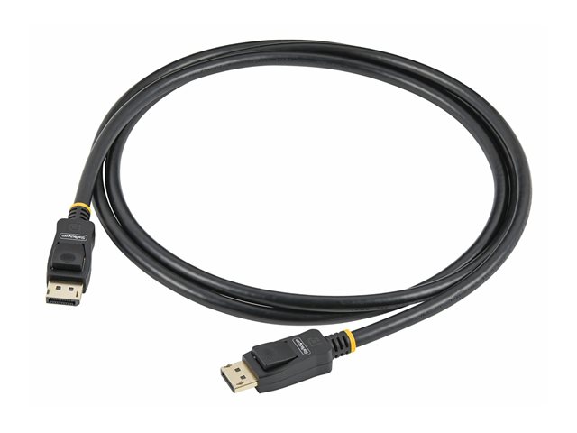 StarTech.com 2m VESA Certified DisplayPort 1.2 Cable - 10 Pack - 4K 60Hz - DisplayPort cable - DisplayPort (M) latched to DisplayPort (M) latched - DisplayPort 1.2 - 2 m - 4K60Hz UHD support, stereo 3D - black (pack of 10)