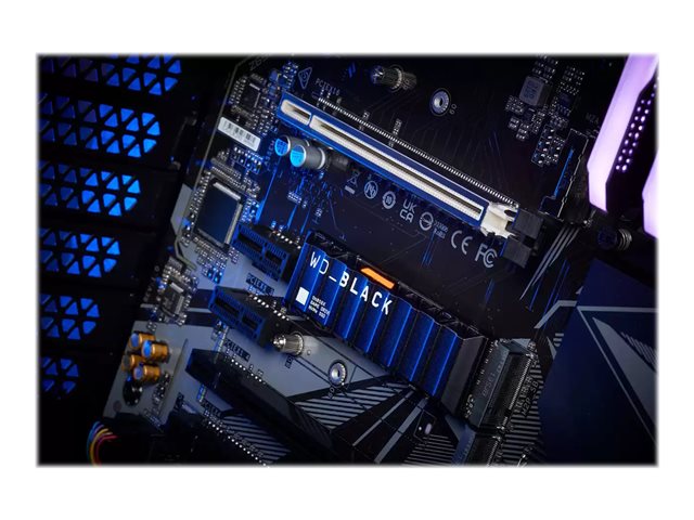 WD_BLACK SN850X WDS100T2XHE - SSD - encrypted - 1 TB - internal - M.2 2280 - PCIe 4.0 x4 (NVMe) - TCG Opal Encryption 2.01 - integrated heatsink