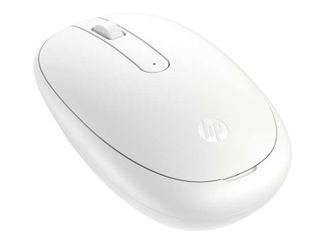 HP 240 - Mouse - right and left-handed - optical - 3 buttons - wireless - Bluetooth 5.1 - lunar white