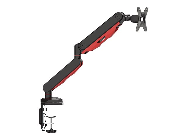 Iiyama DSG3001C-R1 - Mounting kit - adjustable arm - for LCD display - black, dynamic red - screen size: 17\"-30\" - desk-mountable
