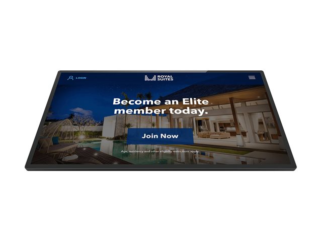 Elo 6554L 65in wide LCD Monitor 4K UHD H