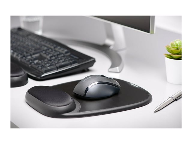 Kensington Gel Mouse Rest - Mouse pad with wrist pillow - black