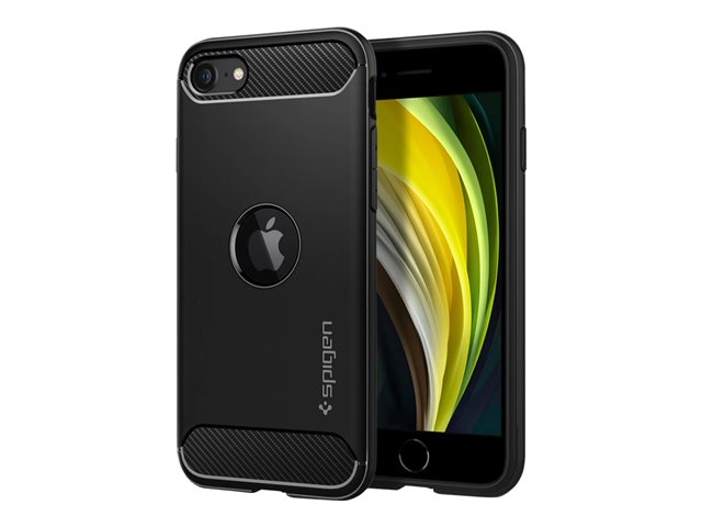 Spigen iPhone SE 2020 case Rugged Armor Matte Black