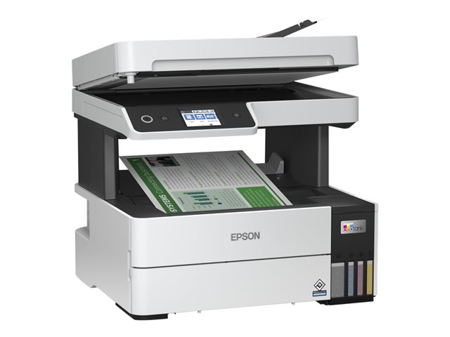 Epson EcoTank ET-5150 - Multifunction printer - colour - ink-jet - A4/Legal (media) - up to 17.5 ppm (printing) - 250 sheets - USB, LAN, Wi-Fi