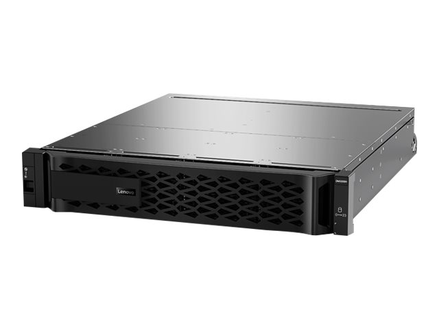 Lenovo ThinkSystem DM5000H controller enclosure - NAS server - 24 bays - 21.6 TB - rack-mountable - SAS 12Gb/s - HDD 1.8 TB x 12 - RAID 4, DP, TEC - RAM 64 GB - 10 Gigabit Ethernet - iSCSI support - 2U