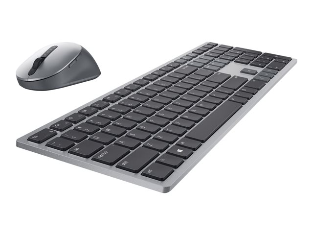 Dell Premier Wireless Keyboard and Mouse KM7321W - Keyboard and mouse set - wireless - 2.4 GHz, Bluetooth 5.0 - QWERTY - US International - titan grey