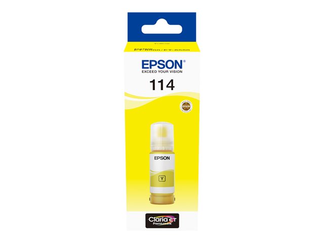 Epson 114 - 70 ml - yellow - original - ink refill - for EcoTank ET-8500, ET-8550