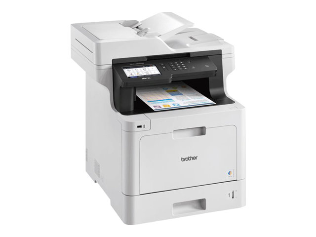 Brother MFC-L8900CDW - Multifunction printer - colour - laser - 215.9 x 355.6 mm (original) - A4/Legal (media) - up to 31 ppm (copying) - up to 31 ppm (printing) - 300 sheets - 33.6 Kbps - USB 2.0, Gigabit LAN, Wi-Fi(n), USB host, NFC