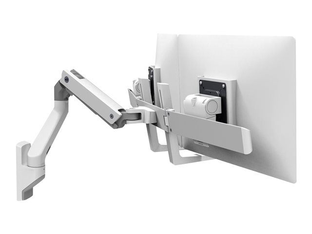 Ergotron HX - Mounting kit (articulating arm, extension, hinge bow, 2 pivots, handle, wall mount) - for 2 LCD displays - white - screen size: up to 32\"