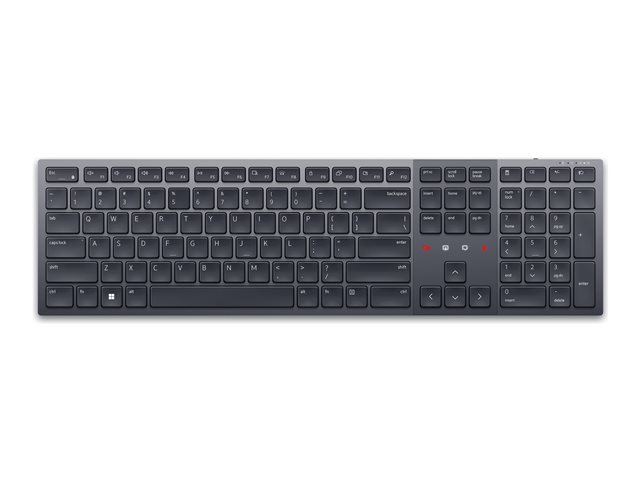 Dell Premier KB900 - Keyboard - collaboration - backlit - wireless - 2.4 GHz, Bluetooth 5.1 - QWERTY - UK - graphite - with 3 years NBD Advance Exchange