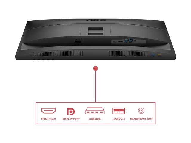 Q27E4U 27\" IPS QHD, 2560x1440@120Hz Wid 16/9, DP-HDMI, 4xUSB 3.2, Brightness 300 cd/m², D Contrastratio 20M:1, Viewing angle 178°/17