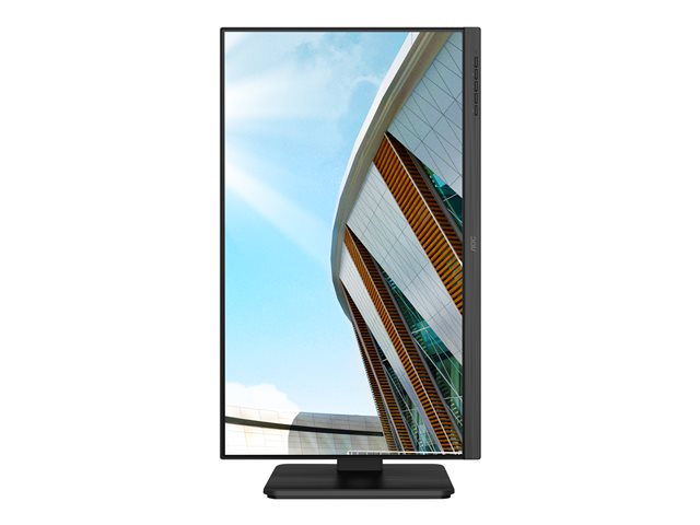 AOC Q24P2Q - LED monitor - 23.8\" - 2560 x 1440 QHD @ 75 Hz - IPS - 250 cd/m² - 1000:1 - 4 ms - HDMI, VGA, DisplayPort - speakers - black