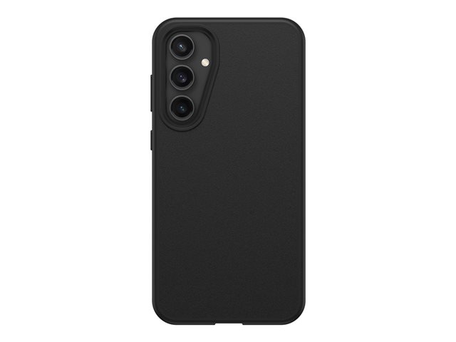 OtterBox React Series - Back cover for mobile phone - polycarbonate, thermoplastic elastomer (TPE) - black - for Samsung Galaxy S23 FE