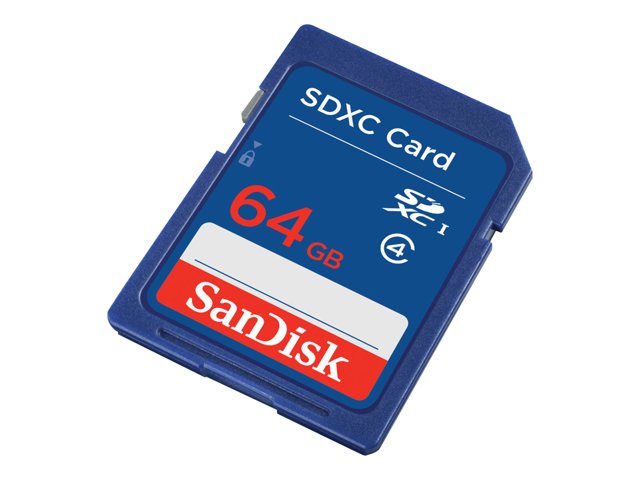 SanDisk - Flash memory card - 64 GB - Class 4 - SDXC