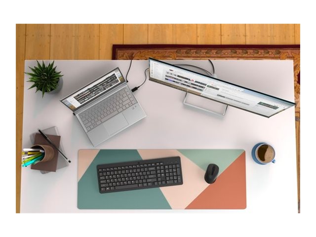 HP 330 - Keyboard and mouse set - wireless - 2.4 GHz - QWERTY - English - black - for HP 21, 22, 24, 27, Laptop 15, 15s, 17, Pavilion 24, 27, TP01, Pavilion Laptop 14, 15