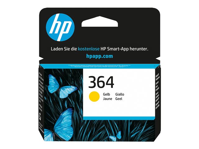 364 originele ink cartridge geel standard capacity 3ml 300 paginas 1-pack Blister multi tag met Photosmart inkt