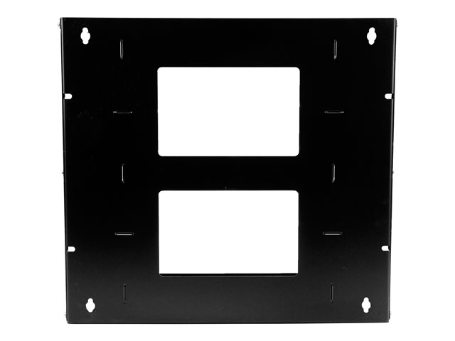 StarTech.com 8U Open Frame Wall Mount Network Rack w/ Built in Shelf - 2-Post Adjustable Depth (12\" to 18\") Equipment Rack - 75.2lbs (WALLSHELF8U) - Rack (wall mount) - black - 8U - 19\" - for P/N: CABSCRWS1032