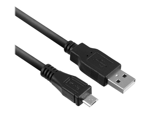 USB-kabel - micro-USB type B (M) naar USB (M) - USB 2.0 - 1 m - zwart