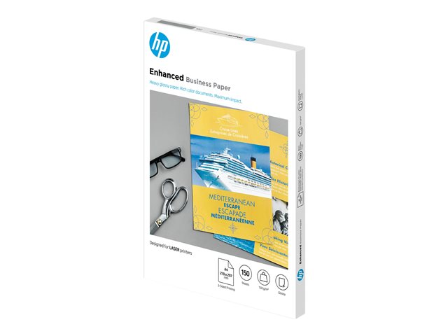 HP Professional Glossy Paper - Glossy - A4 (210 x 297 mm) - 150 g/m² - 150 sheet(s) photo paper - for Color LaserJet Pro MFP M182, MFP M283, LaserJet MFP M42625, MFP M438, MFP M442, MFP M443