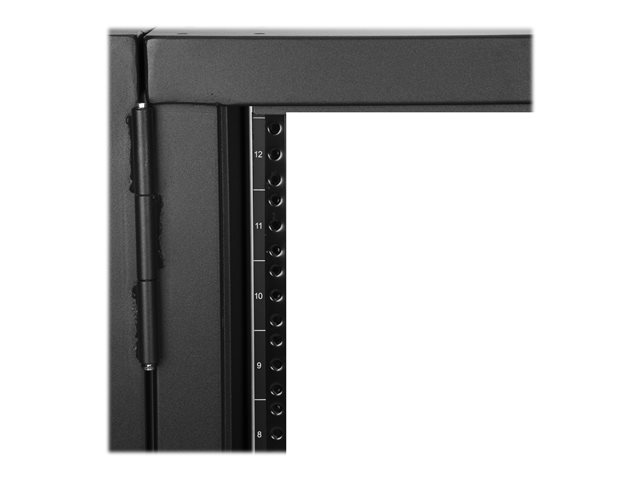 StarTech.com 12U 19\" Wall Mount Network Cabinet, 20\" Deep 4 Post Hinged Locking IT Computer Equipment Enclosure with Shelf, Flexible Vented Switch Depth Data Rack Cisco 3850, 2960 Series - 12U Vented Cabinet (RK1224WALHM) - Rack enclosure cabinet - wall mountable - black - 12U