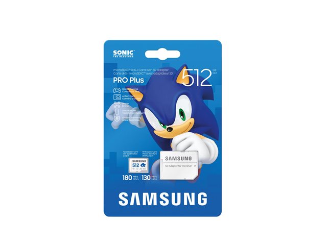 mSD Sonic the Hedgehog PRO PLUS 512GB