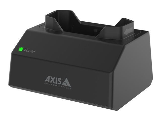 Axis W700 Mk II - Charge and sync station - 1-bay + AC power adapter - 15 Watt (body camera connector) - black NCS S 9000-N - Europe - for AXIS W101, W101 Body Worn Camera, W102, W102 Body Worn Camera, W120, W800